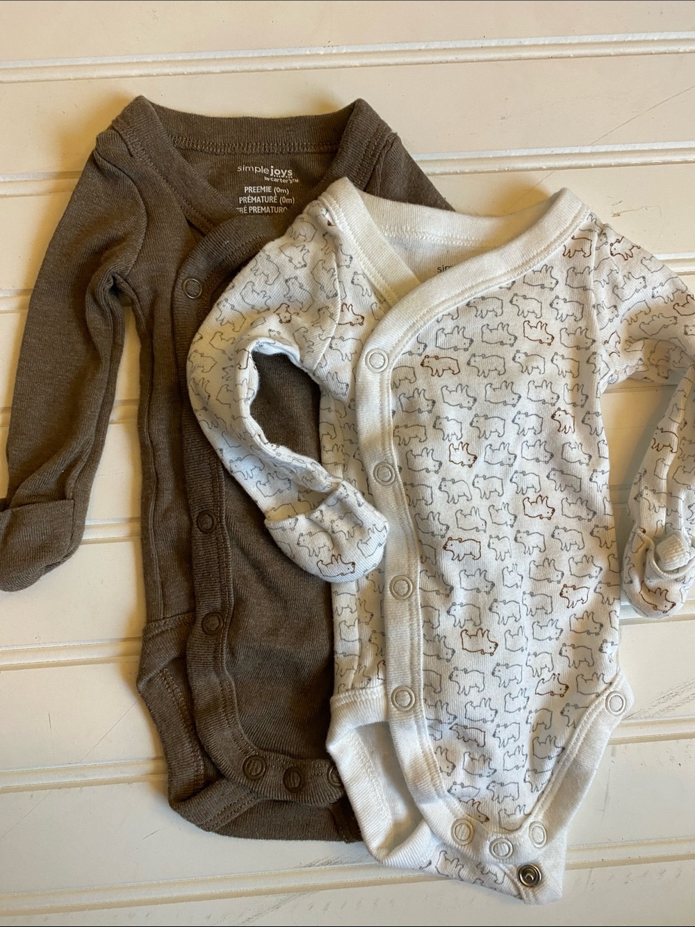 Newborn Baby 16 Piece Bundle! Bodysuits, Pants, Sleepers #55 - Picture 5 of 6